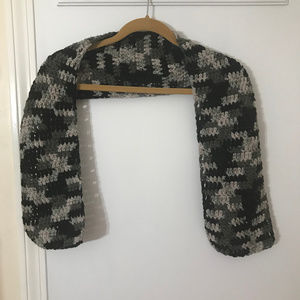 Mirage Grey Handmade Crochet Scarf